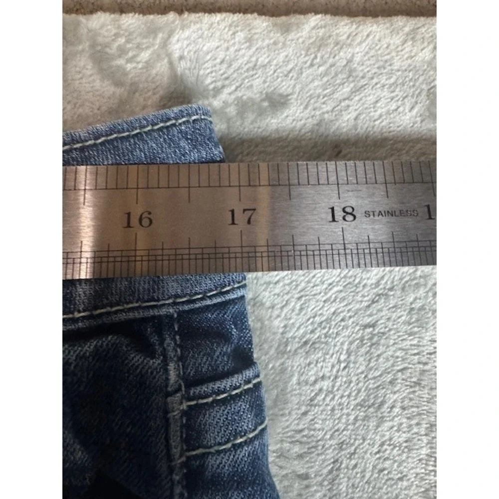 Vigoss Studio Jeans Womens 9/10 P6088A‎ Bootcut Medium Wash Flap Pocket Blue